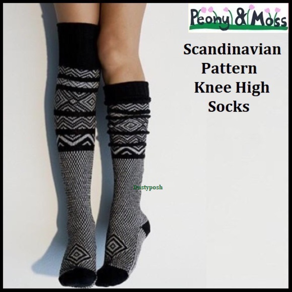 Peony and Moss Scandinavian Knee High Sock Spring Anthropologie Cozy Bedroom